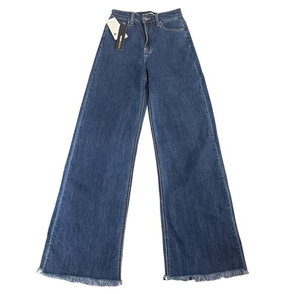 Fashion Nova Muy Bueno High Rise Stretch Jeans Dark Wash Size 3 - Picture 2 of 7